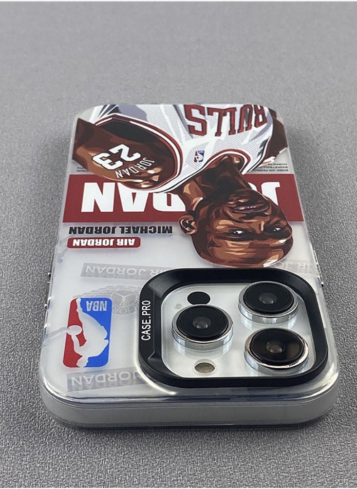 Case for iPhone 15 Pro with Michael Jordan Pattern Cover