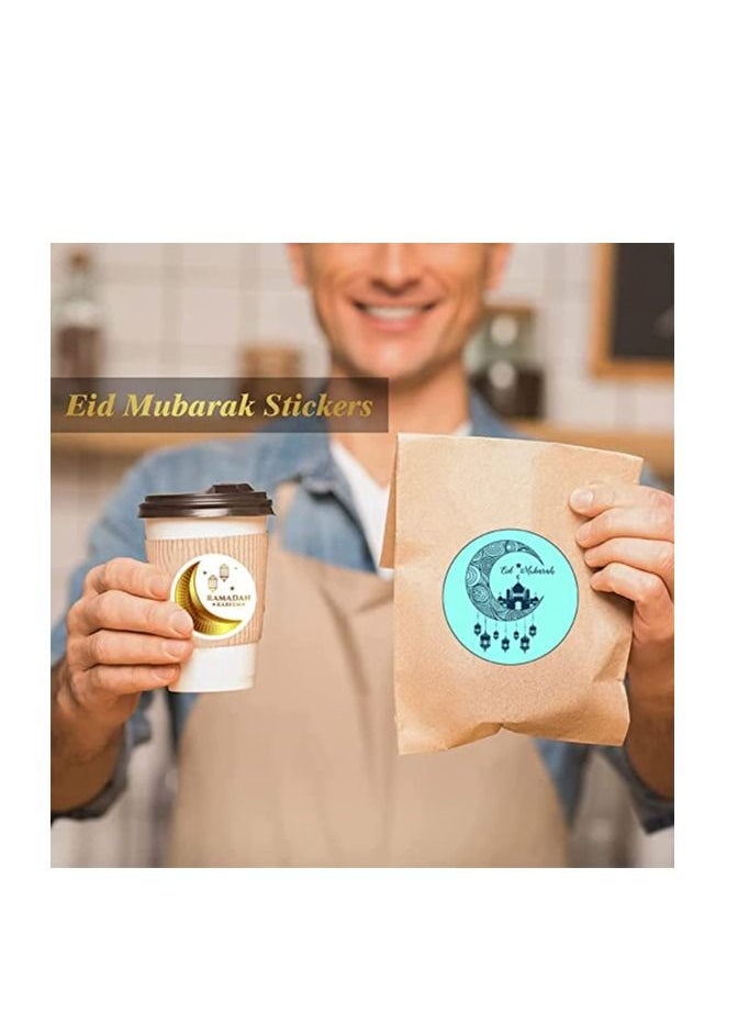 PRINTSHOP4ME - Eid Mubarak Stickers for Eid Party Decorations Mixed - Image 1