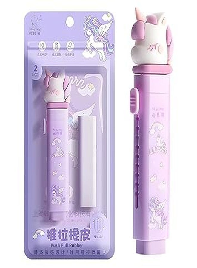 VIBRAL Eraser for Kids – Panda Cutter Shaped Eraser Pen Cute Pencil Stationery Retractable Rubber Stick Eraser Set for Kids Students Birthday Return GIF Party Favour Pack of 1 - Image 2