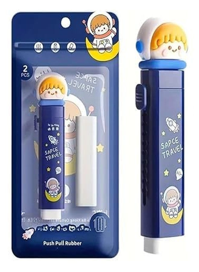 VIBRAL Eraser for Kids – Panda Cutter Shaped Eraser Pen Cute Pencil Stationery Retractable Rubber Stick Eraser Set for Kids Students Birthday Return GIF Party Favour Pack of 1 - Image 1