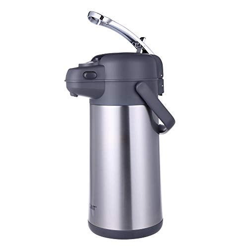 GiNT 101 Oz Airpot Coffee Dispenser with Pump, Insulated Coffee Carafe for Hot Liquids, Stainless Steel Vacuum Insulated Pump Dispenser for Hot/Cold Beverages (3L) - Image 1