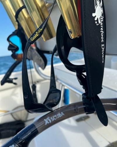 Cablz Zipz XL Adjustable Eyewear Retainer | Adjustable, Lightweight, Low Profile, Off-The-Neck Eyewear Retainer Strap | Black | 16" w/XL Tip - Image 2
