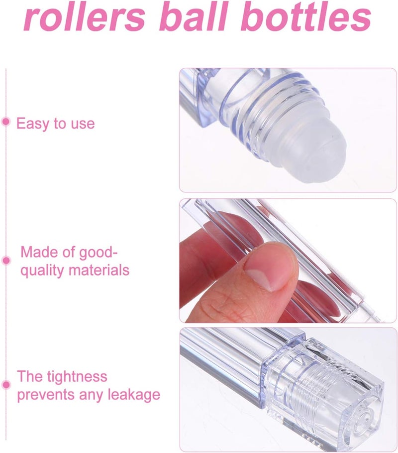 Beaupretty 10pcs Lip Gloss Tubes Empty Lip Gloss Containers Plastic Clear Mini Refillable Lip Balm Eyeliner Mascara Bottles Reusable Lipstick Wand Transparent - Image 4