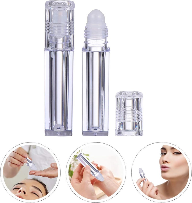 Beaupretty 10pcs Lip Gloss Tubes Empty Lip Gloss Containers Plastic Clear Mini Refillable Lip Balm Eyeliner Mascara Bottles Reusable Lipstick Wand Transparent - Image 3
