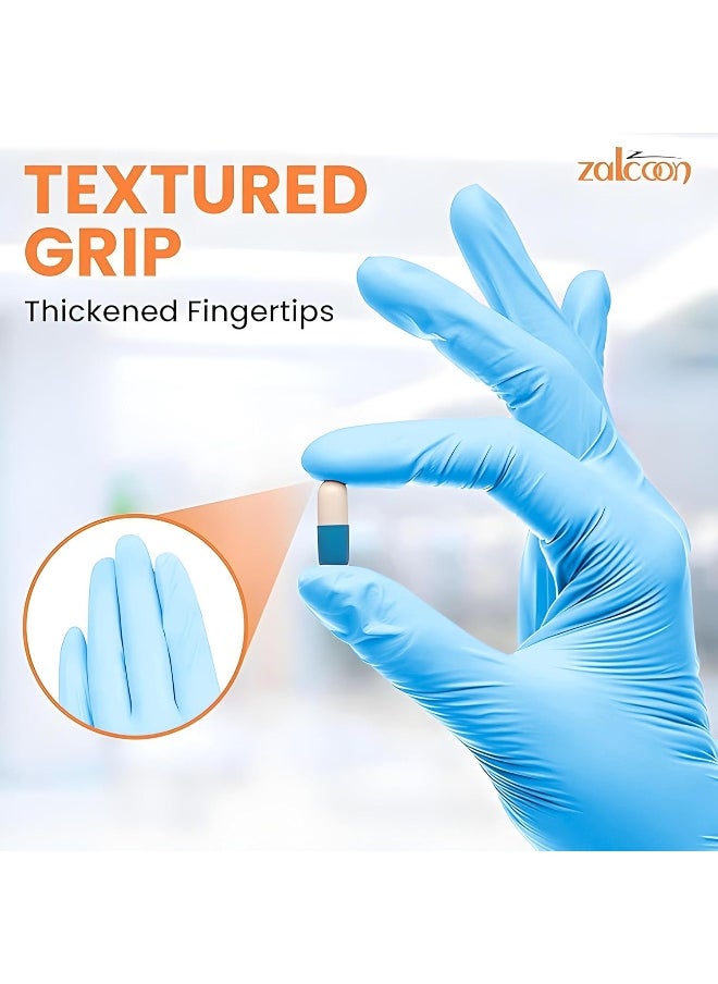 Zalcoon Nitrile Exam Gloves Disposable Latex Free Powder Free  - Image 4