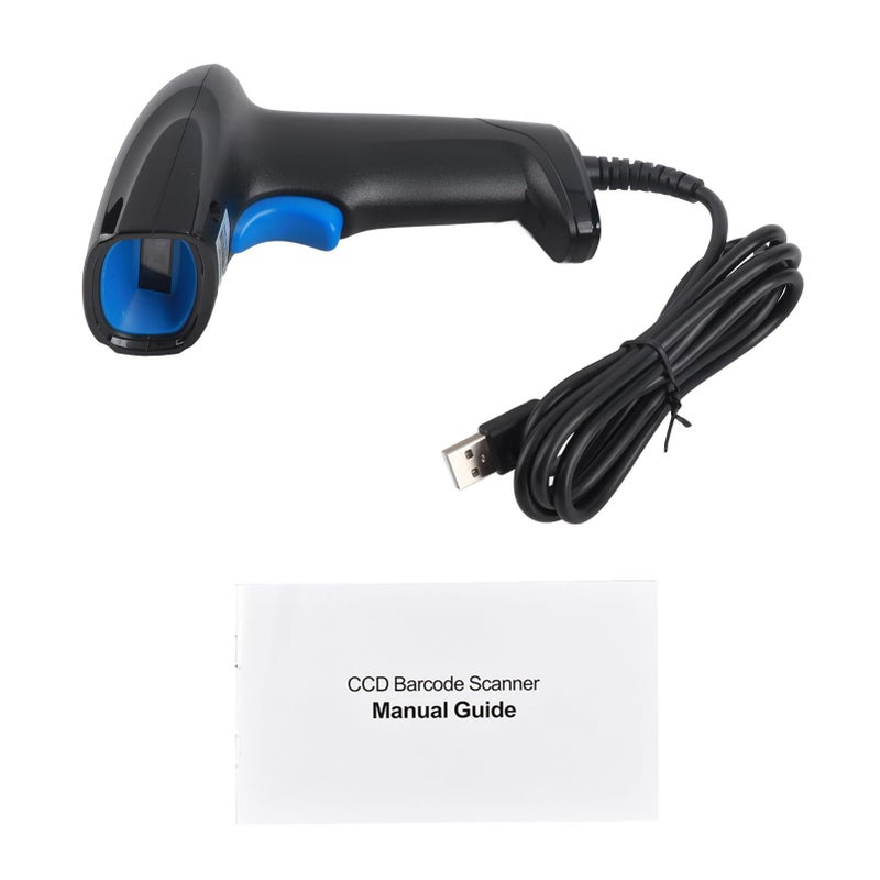 Wired Handheld CCD Barcode Scanner Fast USB Automatic Bar Code Reader Black For Mobile Payment Store Management Retail Industry - Image 2