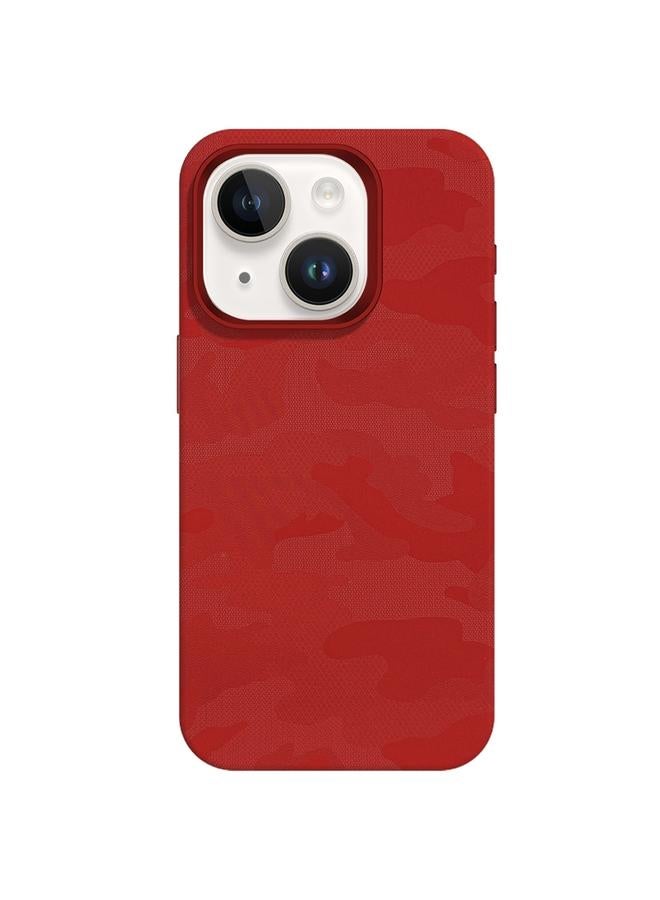 اس-توب جراب لهاتف iPhone 13 بتصميم مموه وملمس جليدي ومادة MagSafe PU هجينة من مادة الكمبيوتر الشخصي - Image 1