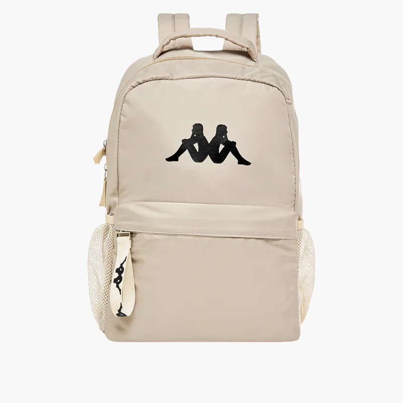 Kappa Kappa Logo Print Backpack with Adjustable Shoulder Straps and Pouch