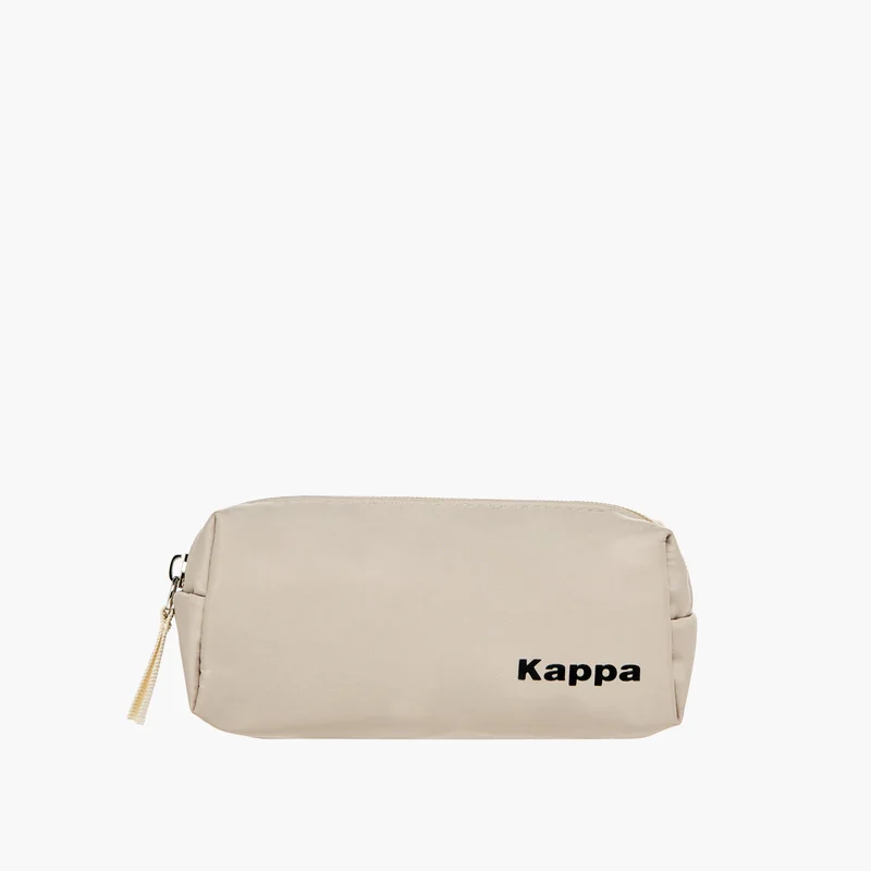 Kappa Kappa Logo Print Backpack with Adjustable Shoulder Straps and Pouch