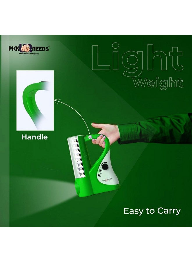 Pick Ur Needs Rechargeable Emergency 2 In1 Home LED Torch Lantern Lamp Light With 24 SMD Light Torch (Green), 500 Lumens - Image 5