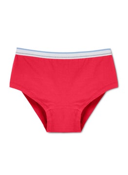 Tchibo Kids Girl 3 Pieces Plain Panty, Red  - Image 4