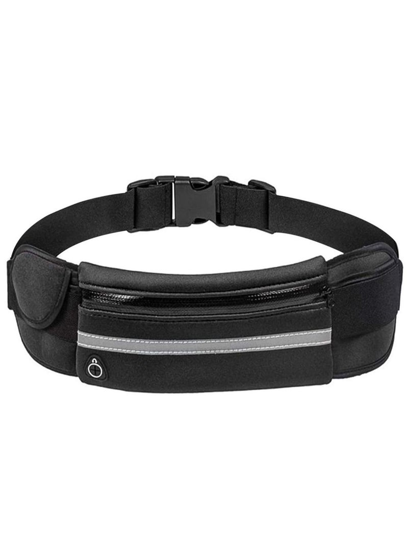 Running Pouch Belt Waist Pack Bag, Adustable Workout Gym Fanny Pack, Bounce Free Jogging Pocket with Large Capacity, Perfect for Walking Cycling Outdoor exercise - Image 1