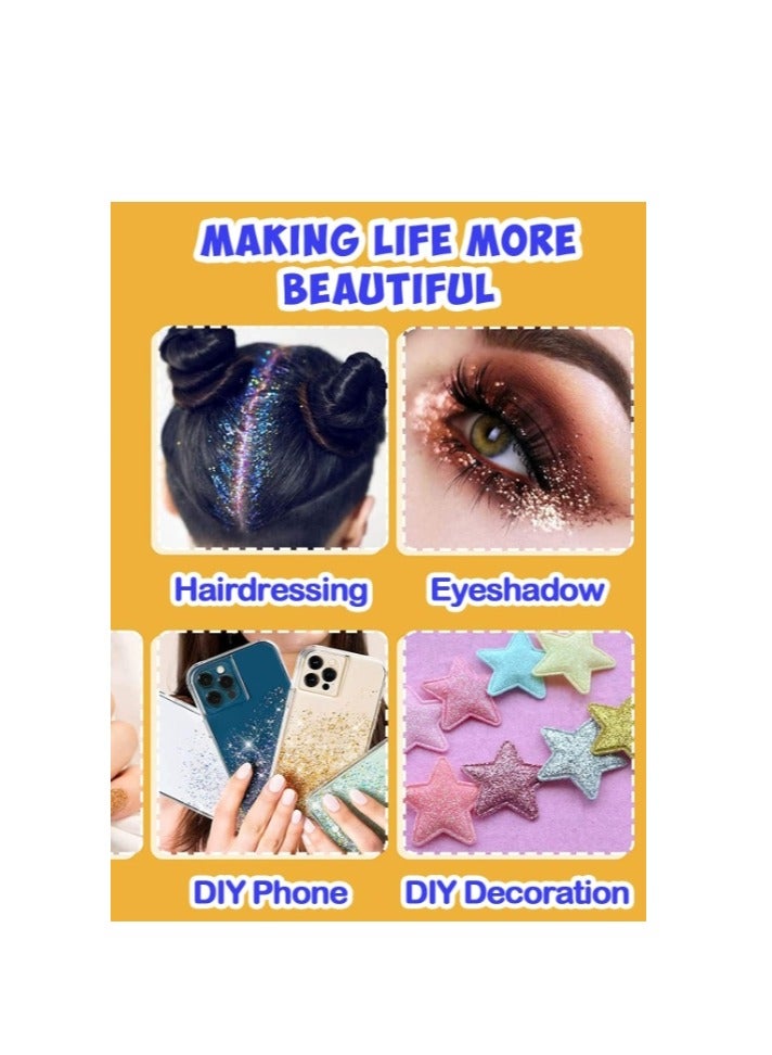 EELHOE Temporary Tattoo Glue - 8ml Glitter Glue Brush Bottle, Water Soluble Body Painting Glue, Ideal for Halloween, Carnival, Birthday Party, Theme Party, Costume Events & Makeup Artists - Image 3