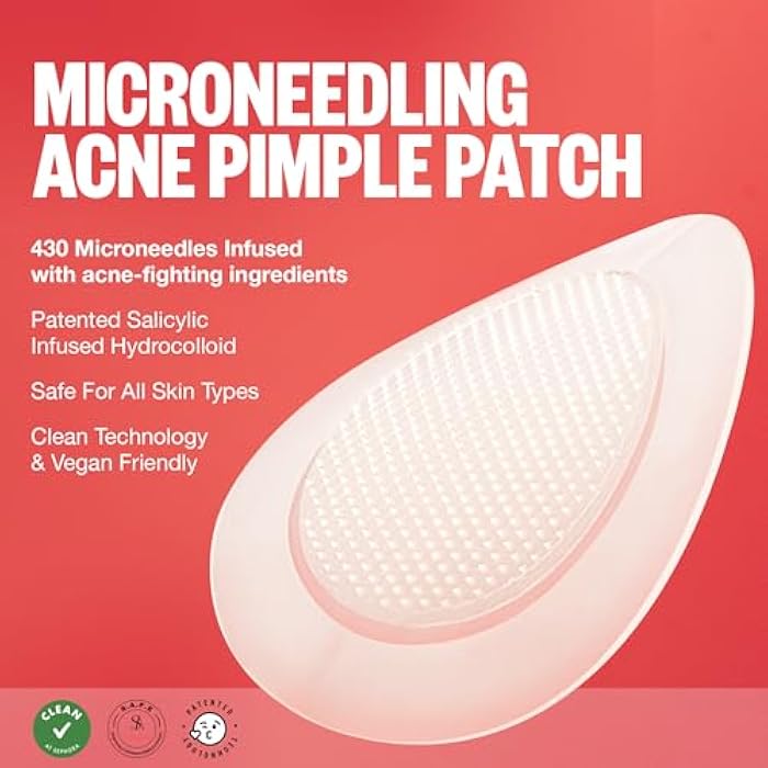 PEACE OUT Early Stage Acne Dots Helps Target Blemishes Below the Surface, Hydrocolloid Pimple Patches Minimize Bumps Before They Appear with Dissolving Microneedles, Salicylic Acid, 8 Count - Image 5