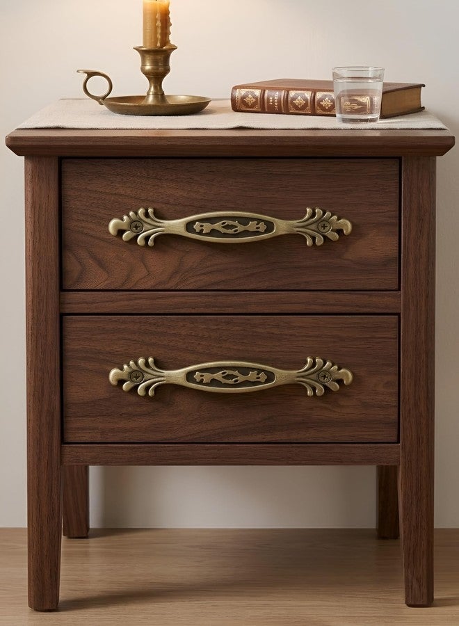 Techlife Accessories Techlife's(Set of 2) Brass Antique Finish Premium Design Front Screw Cabinet Handle/Pull Handle/Window Pull Handle (4 inch) 2pcs - Brownish Yellow. - Image 3