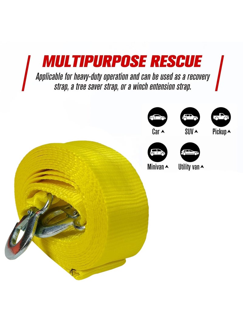 Safari Tow Rope Heavy Duty With Two Hooks Car Tow Rope 8 Ton 6 Meter Car Breakdown Towing Rope SAFARI - Image 5