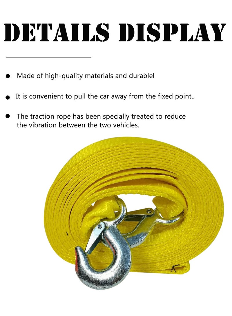 Safari Tow Rope Heavy Duty With Two Hooks Car Tow Rope 8 Ton 6 Meter Car Breakdown Towing Rope SAFARI - Image 3