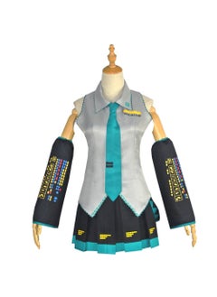 Miku Cosplay Costume Future Sound MIKU Formula Cosplay Clothes Stock Available Unique Special Purpose Clothing From China Jacket + skirt + tie + socks + hand sleeve