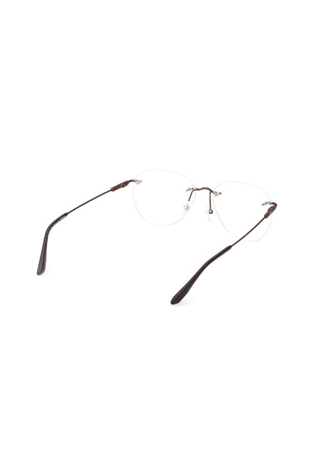 BMW Bw5067 Round Frames For Men Size 56, Matte Light Bronze - Image 5