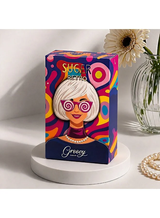 AMD Perfumes Suger Retro Groovy By AMD Perfumes Women Fragrance Eau de Parfum EDP 100ml