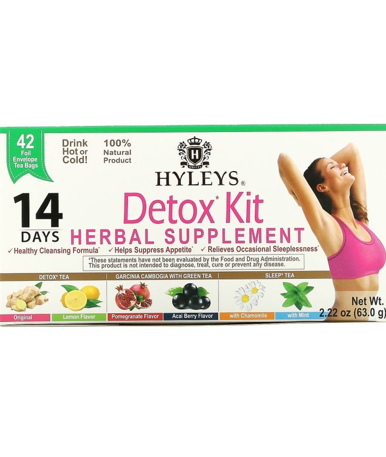مجموعة ديتوكس لمدة 14 يومًا متنوعة 42 كيس شاي مغلف 2.22 أونصة (63 جرام)