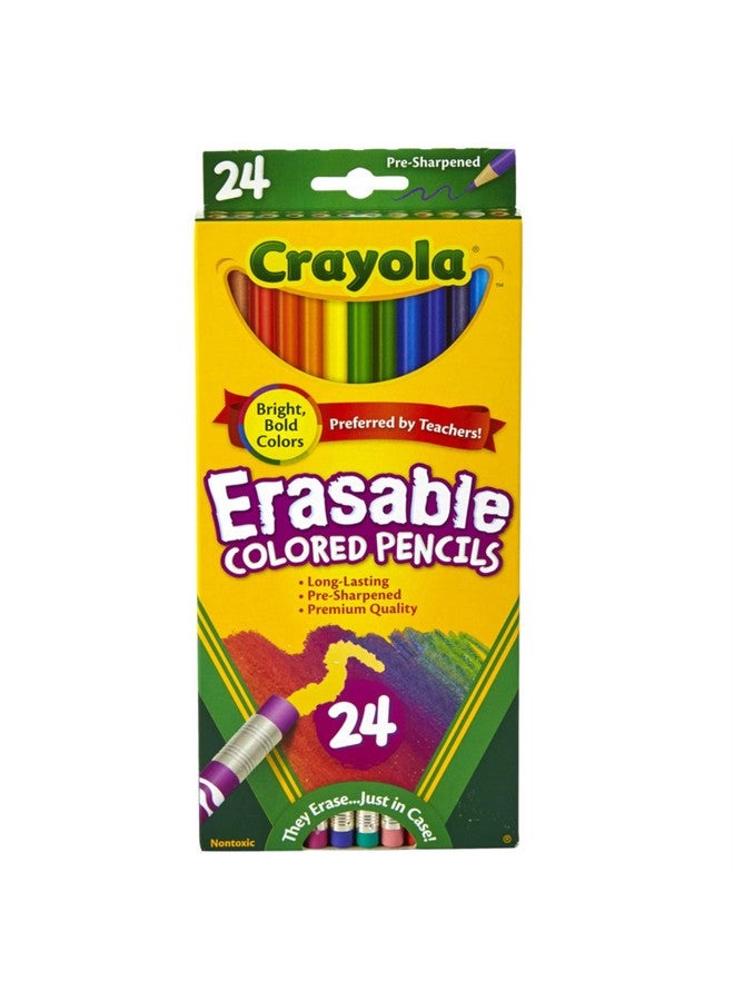 Crayola أقلام رصاص ملونة قابلة للمسح 3.3 مم 24 لون متنوع/علبة تباع كـ 24 كل واحد - Image 1