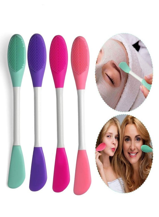 LASSKY Silicone Brushes,Double-Ended Silicone Face Mask Brush,Facial Cleansing Brush, Premium Soft Facial Masks Other Skin Care Applicator Tool for Cream, Body Lotion,Moisturizer (Pink) - Image 5