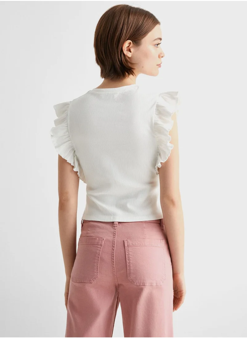 مانجو Youth Ruffle Top