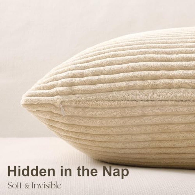 أغطية وسائد زخرفية ذات لون رمادي محايد للكنبة بوهو مريح وناعم، مجموعة من 4 أغطية وسائد مع حافة من القطن المشحد للكنبة والسرير وديكور المنزل غرفة المعيشة، مقاس 18×18 بوصة، باللون البرتقالي والأزرق الباها - Image 3