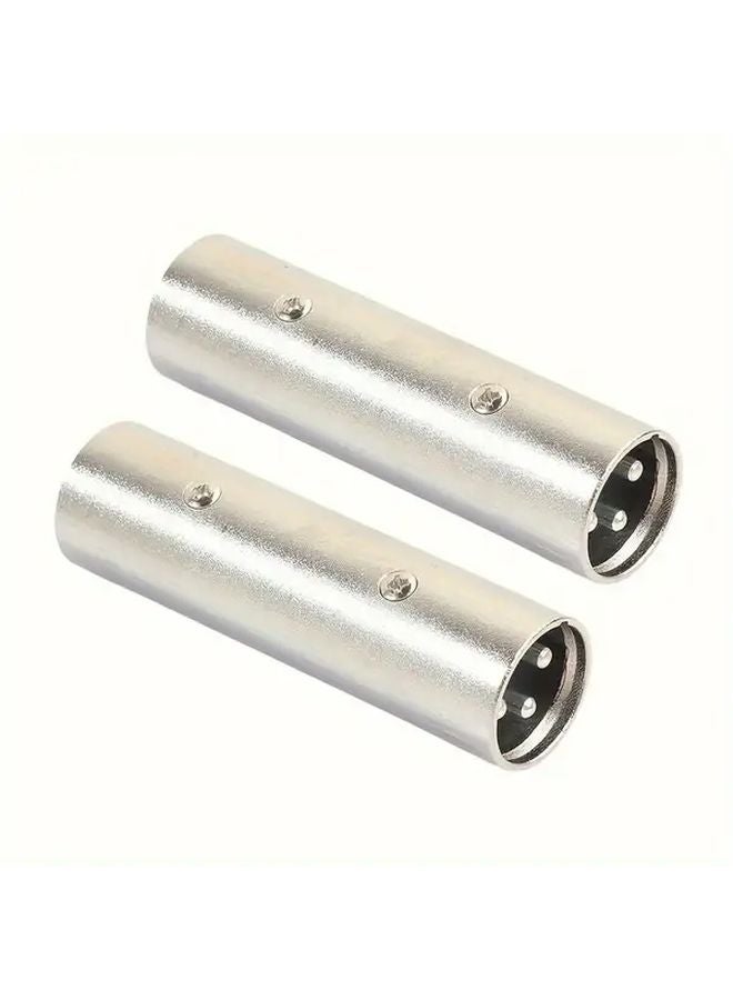 1 Pack 3 Pin Male to Female XLR Audio Adapter Zinc Alloy Connector for Microphone Mixer Speaker PC - Image 2