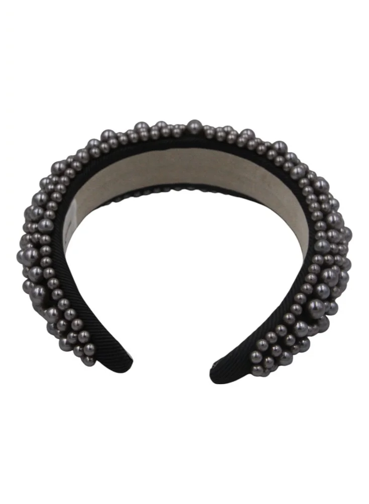 D'Daniela D' Daniela -  Olivia Headband For Women's and  Girls Grey Pearl