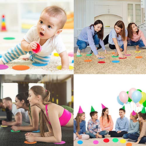 WELSTIK Carpet Markers Spots for Classroom, 4" Rug Star shape Marker Dots for Preschool, Kindergarten, and Elementary Teachers,9 Colors (36 Pack) - Image 2