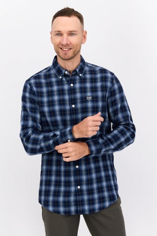 Men Regular Fit Long Sleeves Plaid Casual Shirt, Navy Combo - pzsku/Z9CEAC95147B8C270ECBBZ/45/1746212041/3fdc052d-910b-4f18-a51b-156da132c8d1