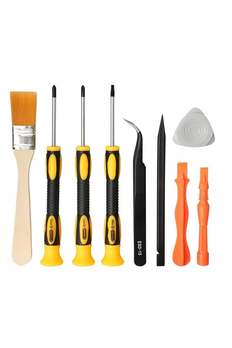 Anmi Anmi 9 PCS Cleaning Repair Tool Kit for Xbox, Repair Kit Include Security Screwdriver,Tweezers, Prying Tool and Cleaning Brush, Console Cleaning Tool for Xbox One/360/X PS4 PS3 PS5