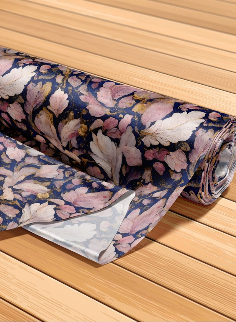 فيلاتو Ø¬Ù„Ø§Ø¨ÙŠØ© Ù…Ø®ÙˆÙŠØ± Ù…Ù† Ù‚Ù…Ø§Ø´ Ø­Ø±ÙŠØ± Ø§Ù„Ù„ÙŠÙ„ Ø¹Ø±Ø§Ù…Ù†ÙŠ Ø¨Ø§Ù„ÙŠØ§Ø±Ø¯Ø©ØŒ Ø£Ø²Ø±Ù‚ Ø¯Ø§ÙƒÙ†ØŒ Ù…Ø²Ù‡Ø±ØŒ Ù…Ù‚Ø§Ø³ 58 Ø¨ÙˆØµØ© - Image 5