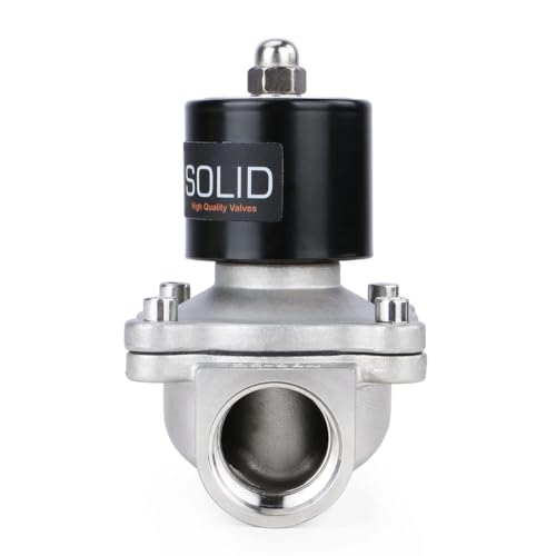 U.S. Solid 1 inch Stainless Steel Electric Solenoid Valve 110VAC Normally Closed Air Water - Image 2
