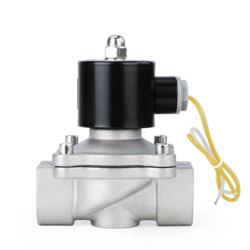 U.S. Solid 1 inch Stainless Steel Electric Solenoid Valve 110VAC Normally Closed Air Water - Image 4
