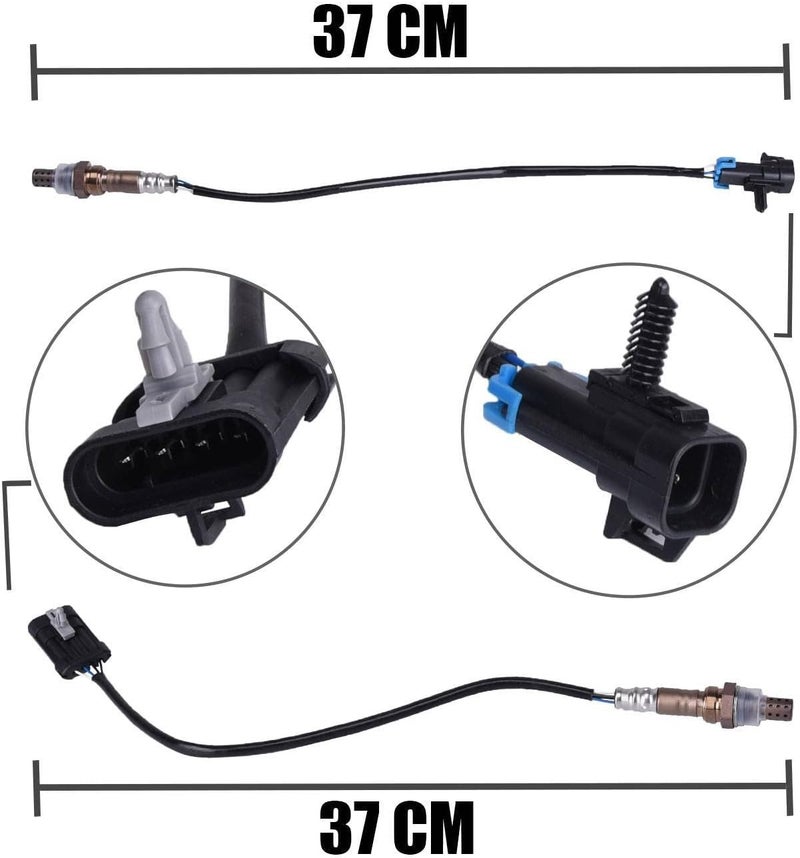 woobles 2344012 * 2+2344018 * 2 Upstream Front & Downstream Rear O2 Lambda Oxygen Sensor 4PCS by - Image 3