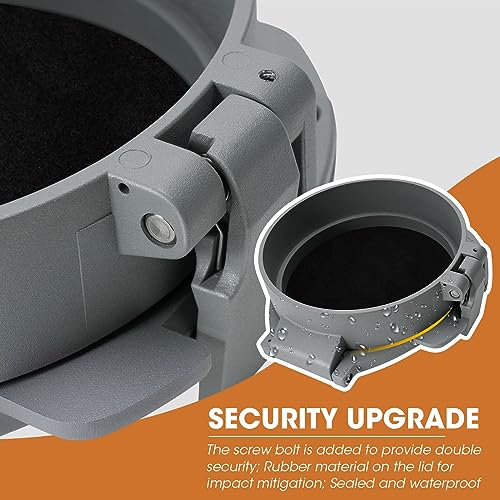 SDSNTE Steel Security Upgraded Conduit Carrier Kit Fit 6 Inch PVC Pipe for Providing Extra Storage on Truck Rack (PVC Pipe Not Included) - Image 5