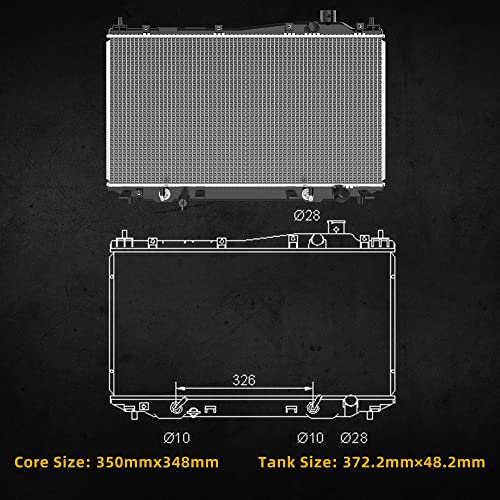 DWVO Complete Radiator Compatible with 2001 2002 2003 2004 2005 Civic, Compatible with 2001-2005 EL L4 1.7L DWRD0003 - Image 5