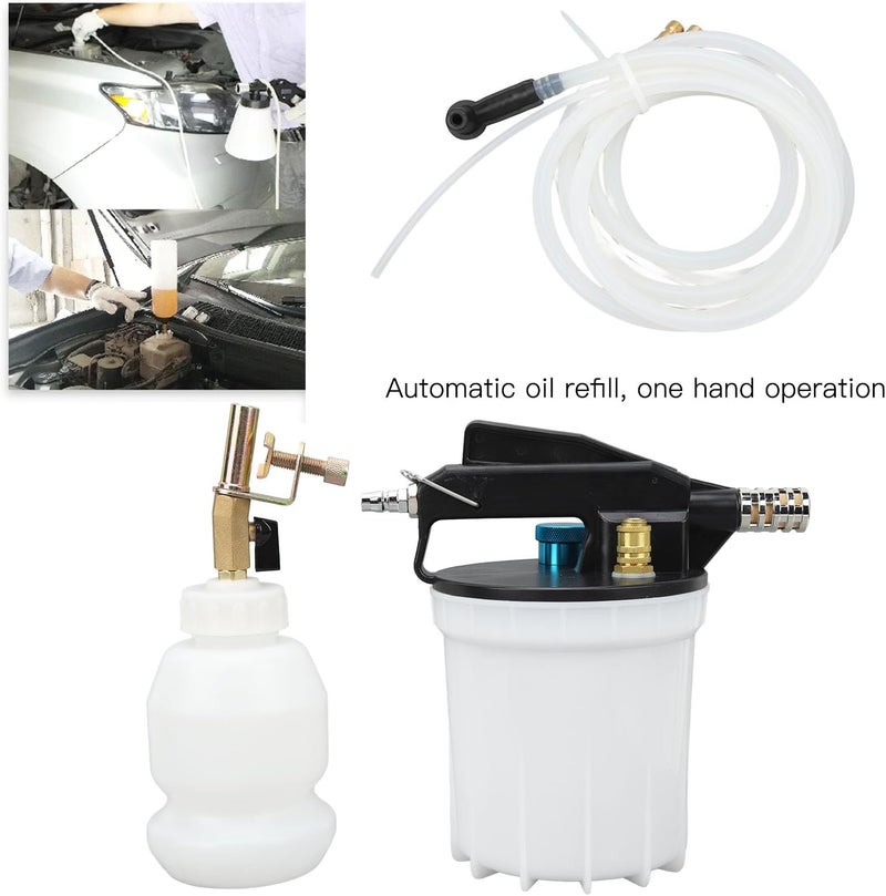 Vacuum Brake Bleeder, 16PCS 2L Air Brake Bleeder Kit with 2L Brake Fluid Extractor and 1L Refilling Bottle, Universal Pneumatic Vacuum Bleeder Tool for Auto Car Truck Use - Image 3