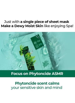numbuzin No.1 Dewy Glow Spa Sheet Mask 4ea | Relaxing At-Home Spa, Puffy Face, Foresty, Face Mask Pack | Korean Skin Care for Face, 4ea/box  - Image 3