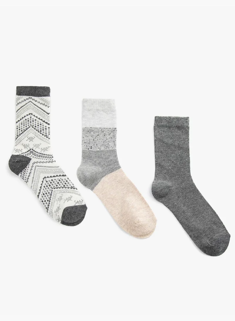 KOTON Multi Patterned Long Socks