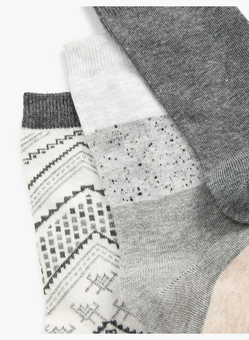 KOTON Multi Patterned Long Socks