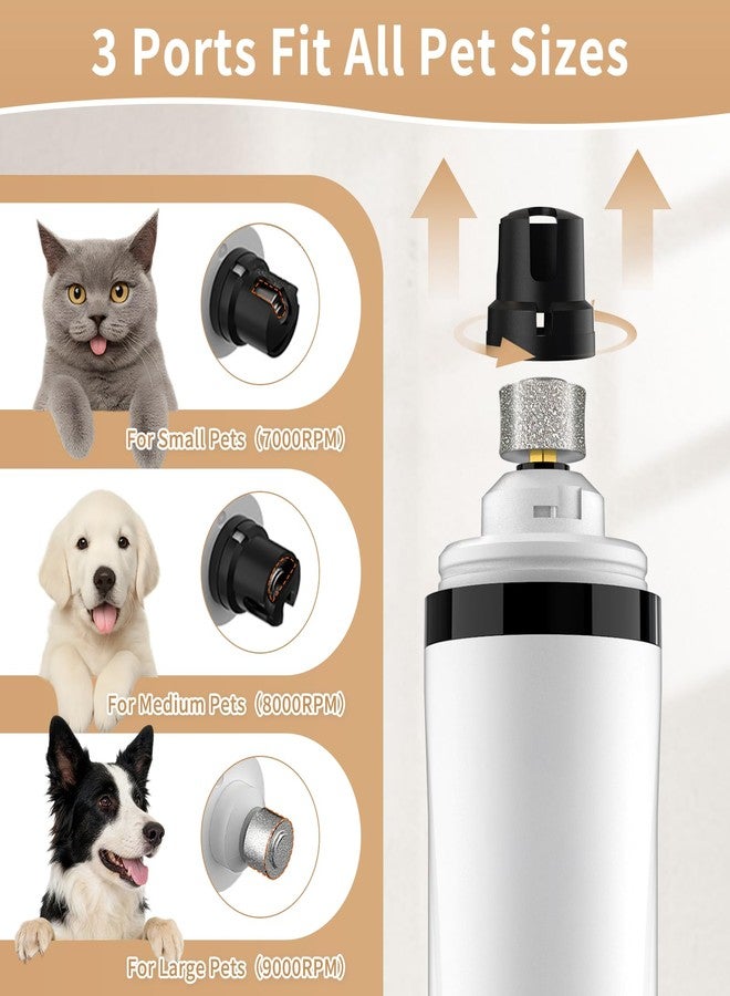 MIRAIWATIMO Dog Nail Grinder, Cordless Grooming Pro Nail Grinder 101 - Image 4