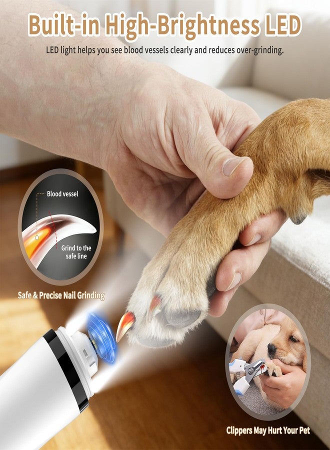 MIRAIWATIMO Dog Nail Grinder, Cordless Grooming Pro Nail Grinder 101 - Image 5