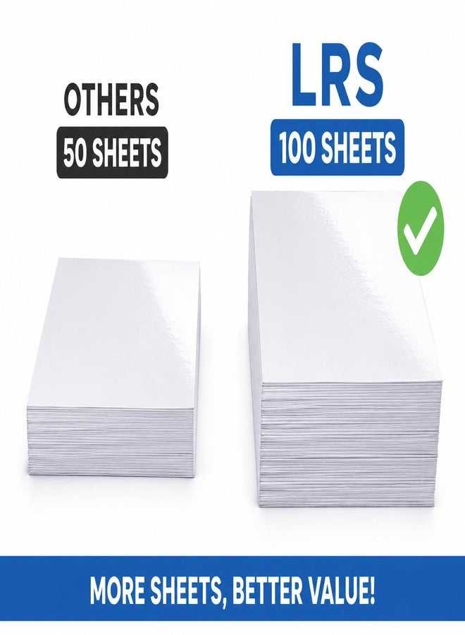 LRS A4 Glossy Photo Paper 180 GSM - Water Proof, Instant Drying, Pack of 100 Sheets | Compatible with All Inkjet Printers | Canon Epson HP | High Gloss Finish - Image 5