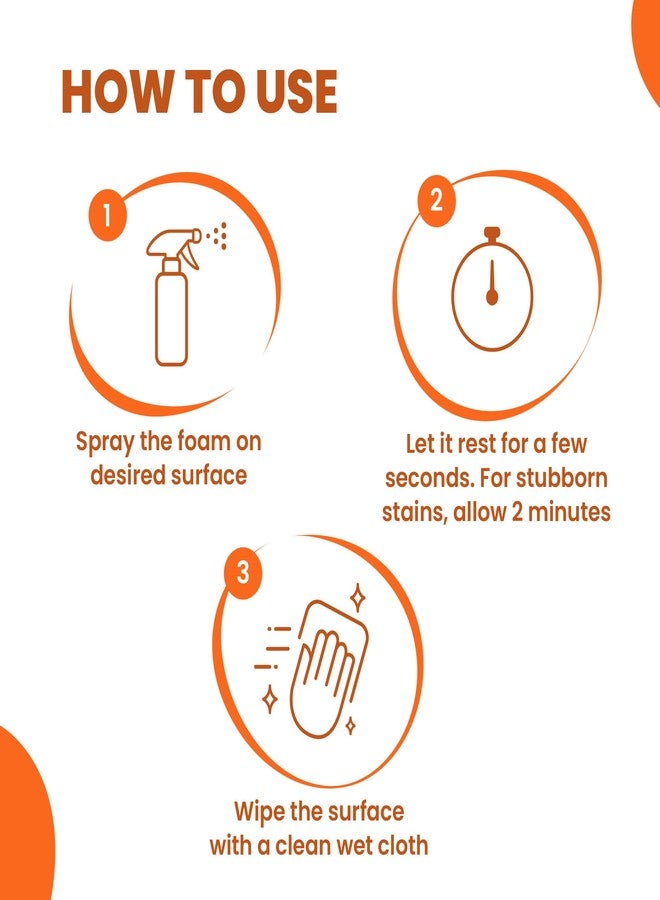 Happi Planet | Kitchen Cleaner | India’s 1st Foaming Formulation for Less Scrubbing | 1.5L | Suitable for Stoves, Chimneys, Counter Tops, Appliances, Walls & Cabinets | Non Toxic & Natural - Image 4