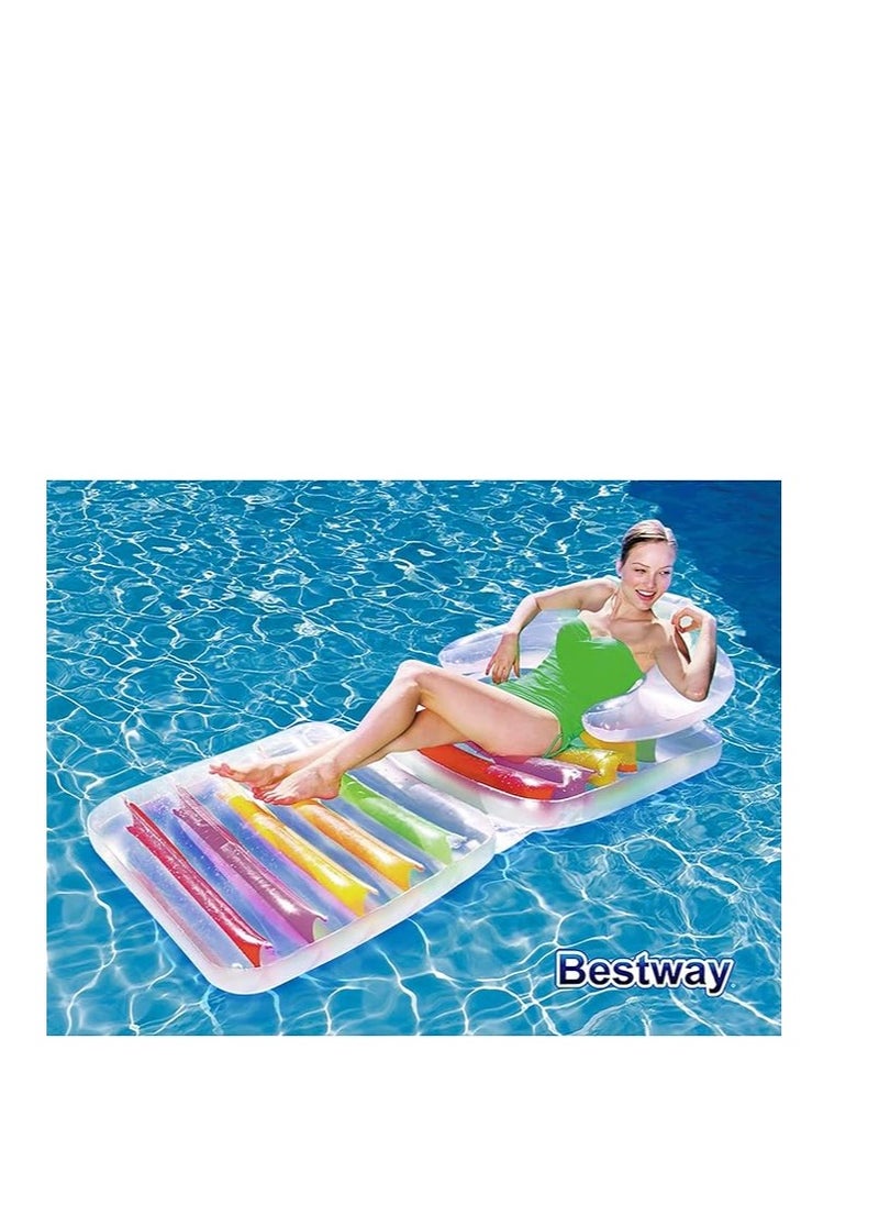 Bestway - 2-in-1 Inflatable Mattress and Chair with Backrest – Portable Air Lounger for Indoor and Outdoor Relaxation, Camping, Beach, Travel - Image 1