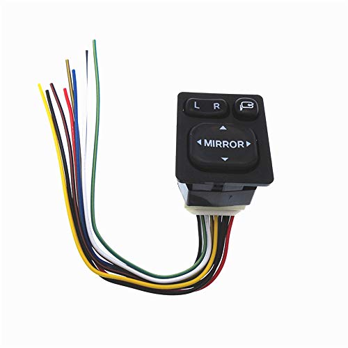 Malcayang Power Auto Rear Mirror Folding Switch with Wire Harness 8487252040 for Toyota Vios Rav4 Camry Scion LexusCorolla CE120NZE120ZZE 20032008 - Image 1